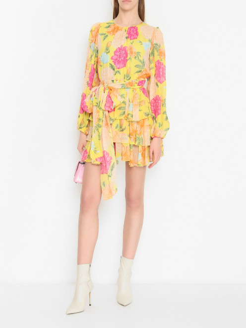 Платье-мини с цветочным узором Shade - МодельОбщийВид