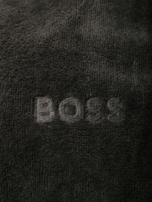 Банный халат с контрастной отделкой  Boss - Деталь