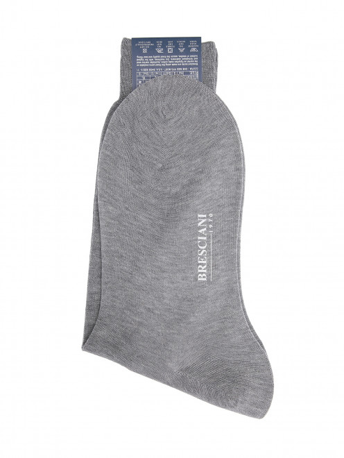 Однотонные носки из хлопка Bresciani - Общий вид
