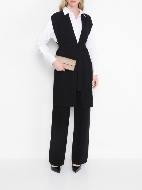 Сумка из кожи на цепочке Max Mara - МодельОбщийВид