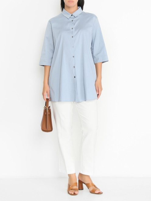 Блуза из хлопка с карманами Marina Rinaldi - МодельОбщийВид
