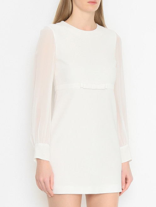 Комбинированное платье-мини Max Mara - МодельВерхНиз