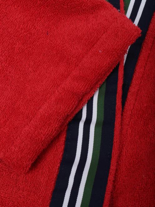 Халат из хлопка с декором Lacoste - Деталь