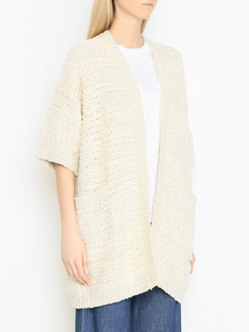 Кардиган из хлопка с рукавами 3/4 Max Mara - МодельВерхНиз
