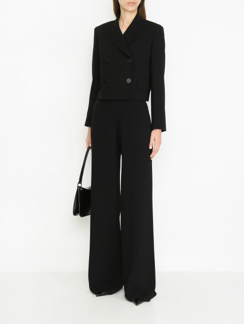 Брюки широкого кроя с ремнем Max Mara - МодельОбщийВид