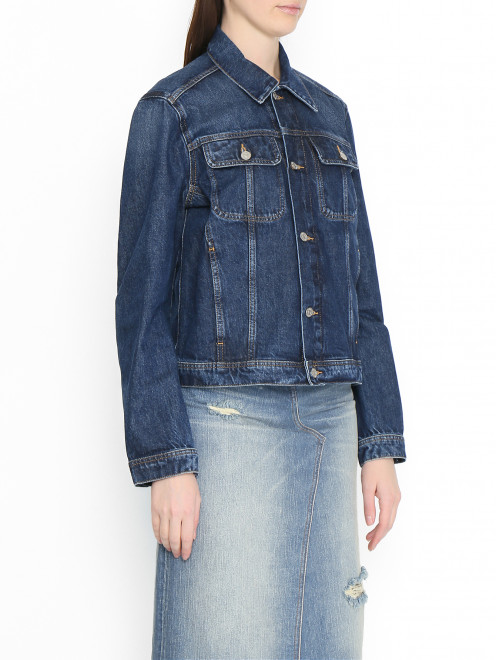 Куртка из денима с карманами Diesel - МодельВерхНиз