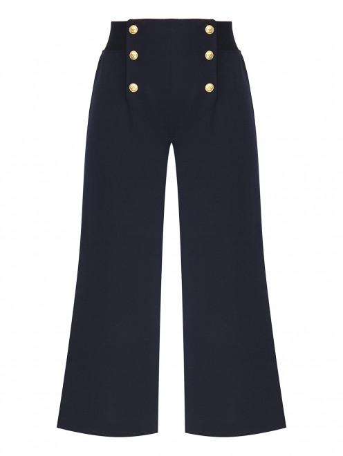 Широкие трикотажные брюки с декоративными пуговицами Luisa Spagnoli - Общий вид