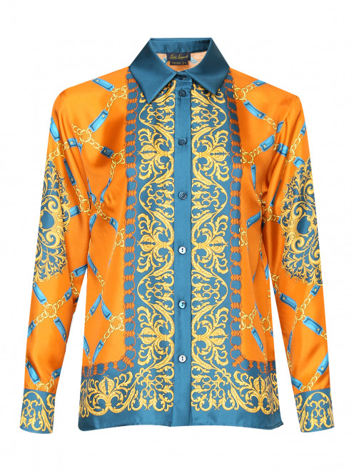 Блуза из шелка с узором Luisa Spagnoli - Общий вид