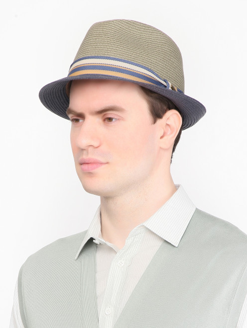 Плетеная шляпа с узкими полями Stetson - МодельОбщийВид