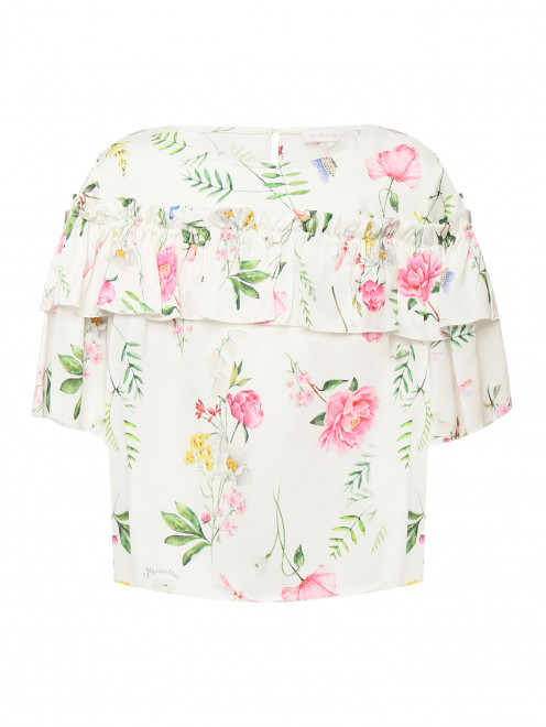 Блуза с цветочным узором MONNALISA - Общий вид
