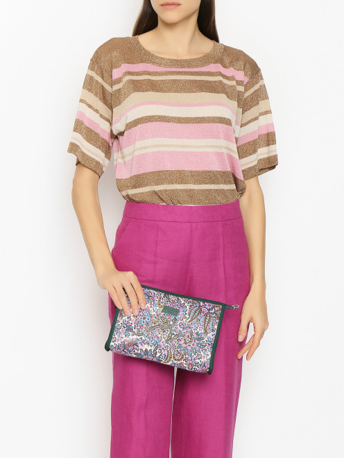 Косметичка с узором на молнии Etro - МодельОбщийВид