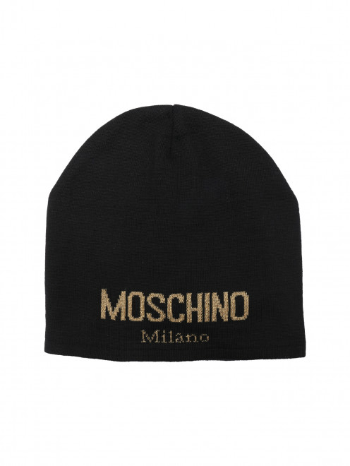 Шапка из смешанной шерсти с монограммой Moschino - Общий вид
