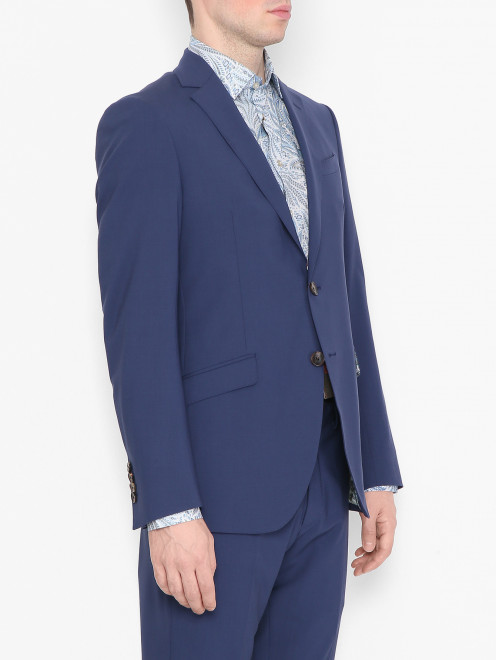 Пиджак из шерсти с карманами Etro - МодельВерхНиз