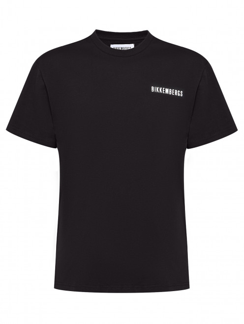 Футболка из хлопка с логотипом Bikkembergs - Общий вид