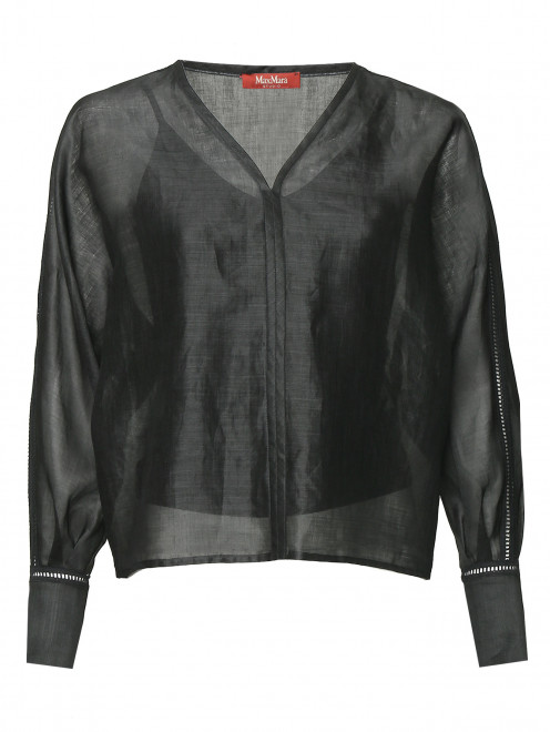 Блуза свободного кроя с вышивкой Max Mara - Общий вид