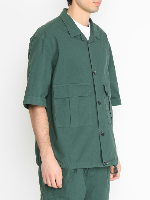 Рубашка из хлопка с короткими рукавами Barena - МодельВерхНиз