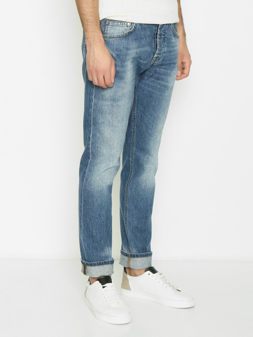 Базовые джинсы из хлопка LARDINI - МодельВерхНиз