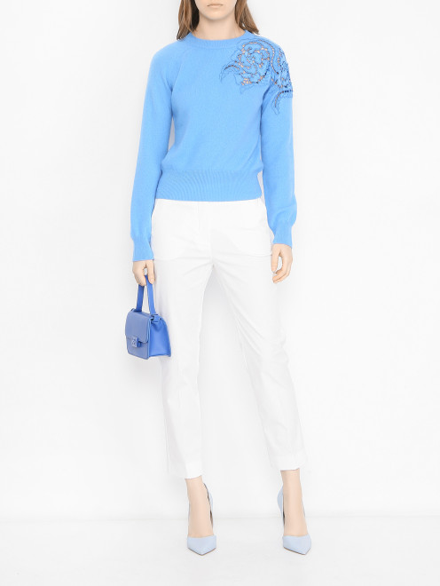 Базовые брюки из хлопка Weekend Max Mara - МодельОбщийВид