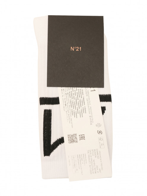 Носки с контрастным узором N21 - Общий вид