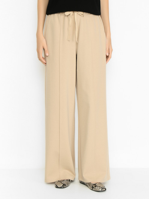 Трикотажные брюки со стрелками Weekend Max Mara - МодельВерхНиз