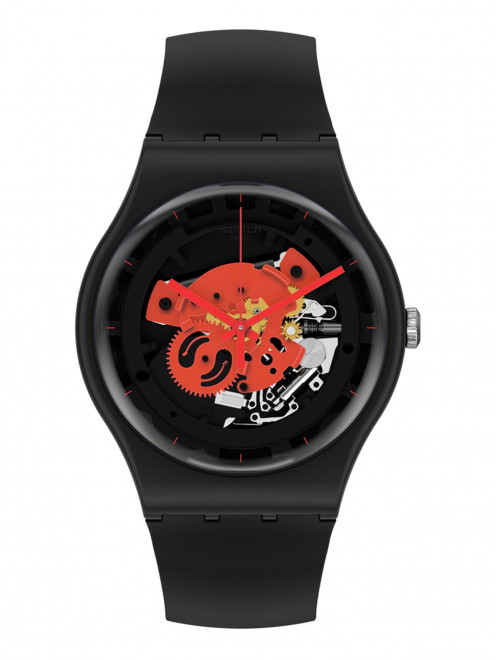 Часы Time To Red Big Swatch - Общий вид