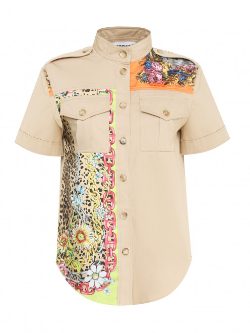 Блуза из комбинированной ткани Moschino - Общий вид