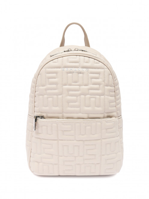 Стеганый рюкзак с логотипом Ermanno Firenze - Общий вид