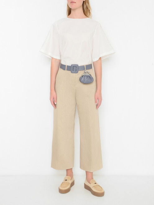 Трикотажная блуза из хлопка Weekend Max Mara - МодельОбщийВид