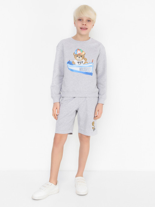 Шорты с карманами на резинке Moschino - МодельОбщийВид