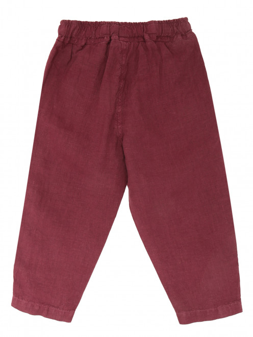 Льняные брюки с карманами Il Gufo - Обтравка1
