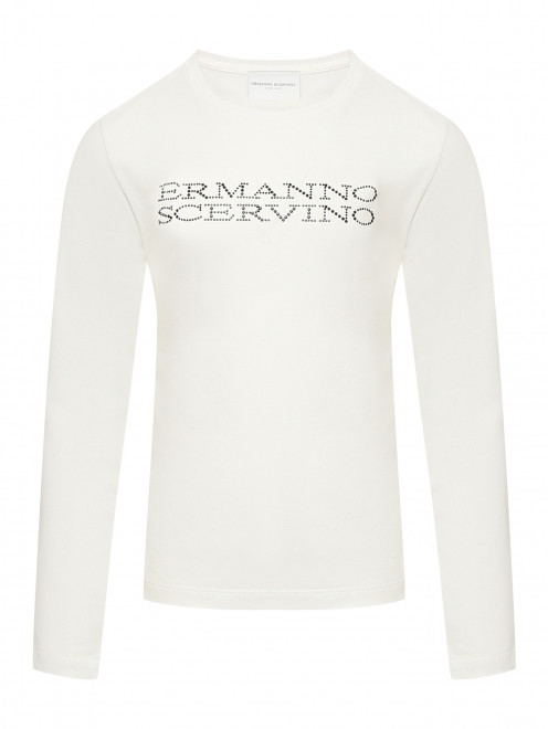 Футболка с длинным рукавом из хлопка Ermanno Scervino Junior - Общий вид