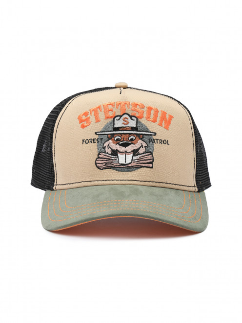 Кепка из хлопка с вышивкой Stetson - Общий вид