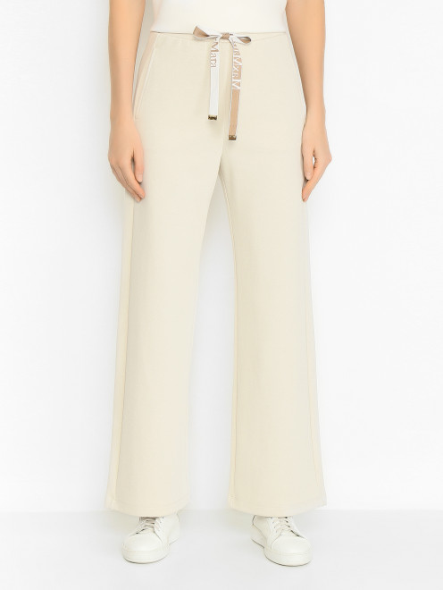 Трикотажные брюки прямого кроя Max Mara - МодельВерхНиз