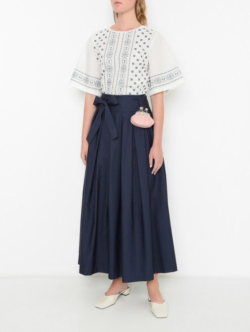 Сумка мини из кожи Weekend Max Mara - МодельОбщийВид