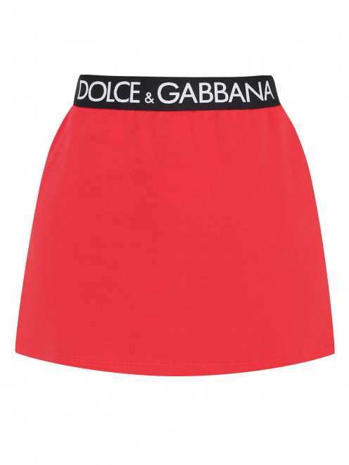 Хлопковая юбка на резинке Dolce & Gabbana - Общий вид