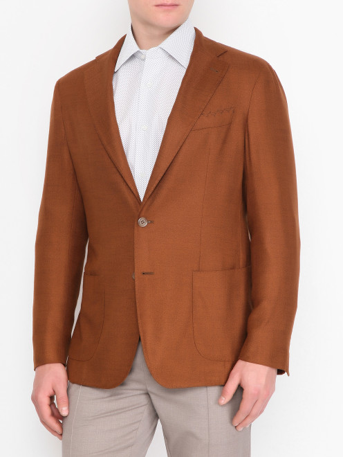 Однобортный пиджак с карманами Doriani Cashmere - МодельВерхНиз