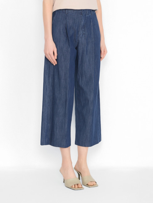 Брюки из тонкого денима Max Mara - МодельВерхНиз