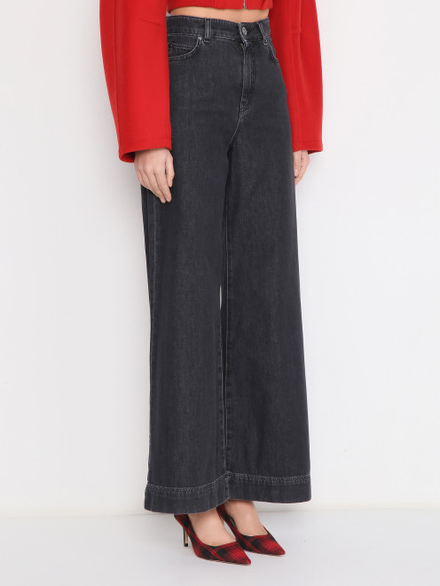 Широкие джинсы на высокой посадке Weekend Max Mara - МодельВерхНиз