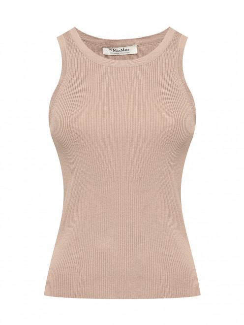 Трикотажный топ из хлопка Max Mara - Общий вид