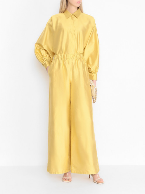 Укороченная блуза из шелка Max Mara - МодельОбщийВид