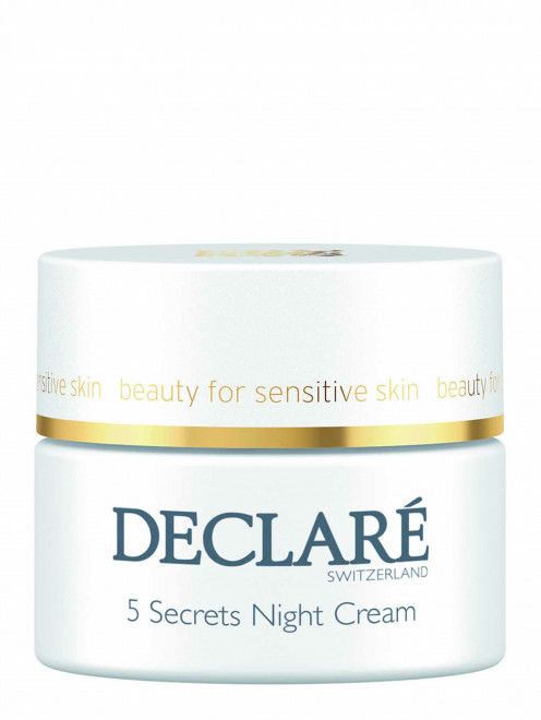 Ночной восстанавливающий крем для лица 5 Secrets Night Cream, 50 мл Declare - Общий вид