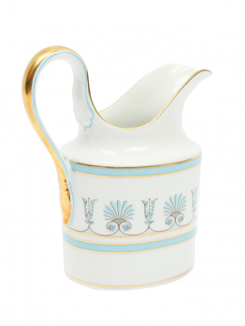 Молочник с орнаментом и золотой окантовкой Ginori 1735 - Обтравка1