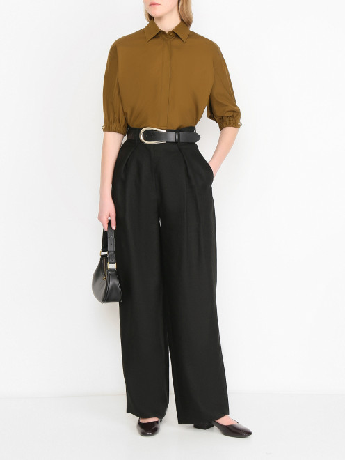 Блуза из хлопка свободного кроя Max Mara - МодельОбщийВид