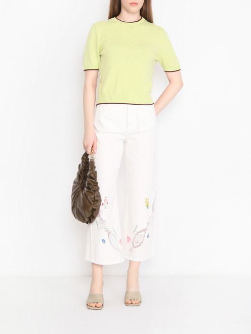 Джемпер из хлопка с коротким рукавом Weekend Max Mara - МодельОбщийВид