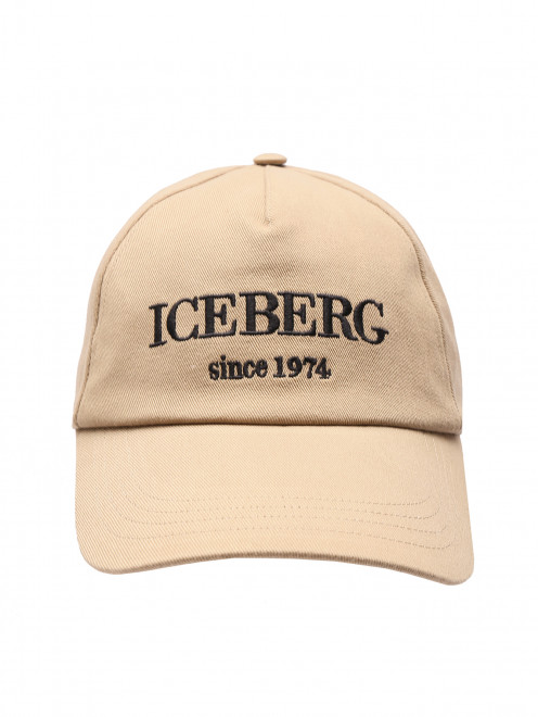 Бейсболка с вышитым логотипом Iceberg - Общий вид