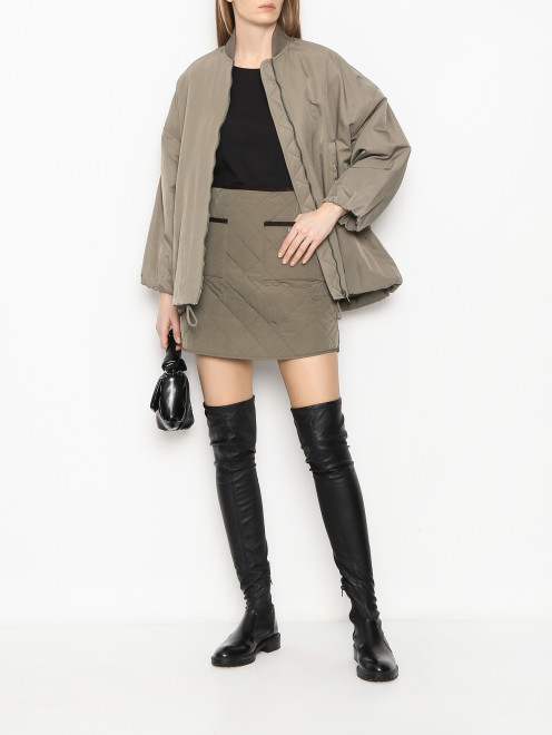 Утепленный бомбер на молнии Weekend Max Mara - МодельОбщийВид