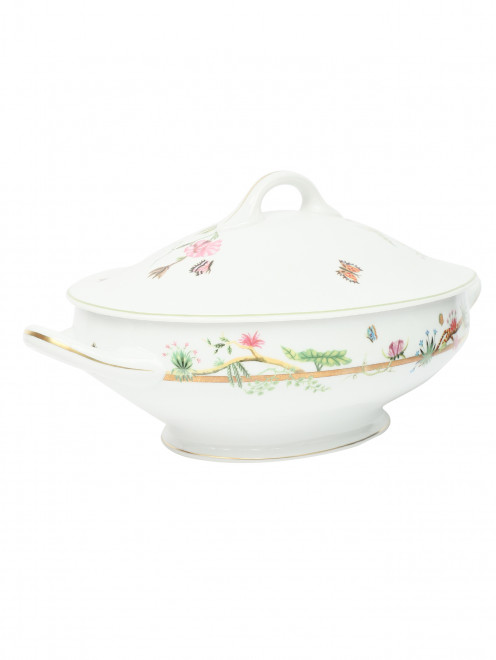 Супница из фарфора с узором Haviland - Обтравка1