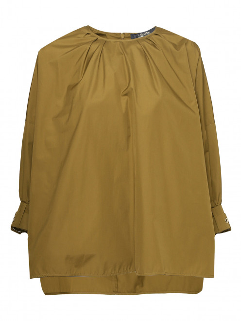 Блуза из хлопка с асимметричным низом Max Mara - Общий вид