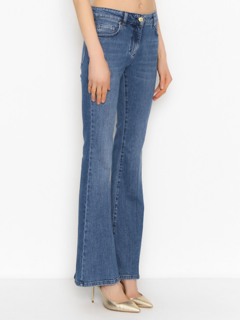 Расклешенные джинсы из хлопка Luisa Spagnoli - МодельВерхНиз