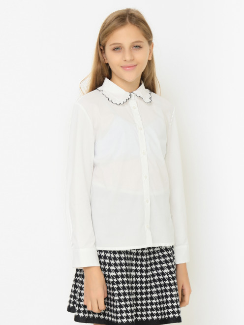 Хлопковая блуза с длинным рукавом Ella B - МодельВерхНиз